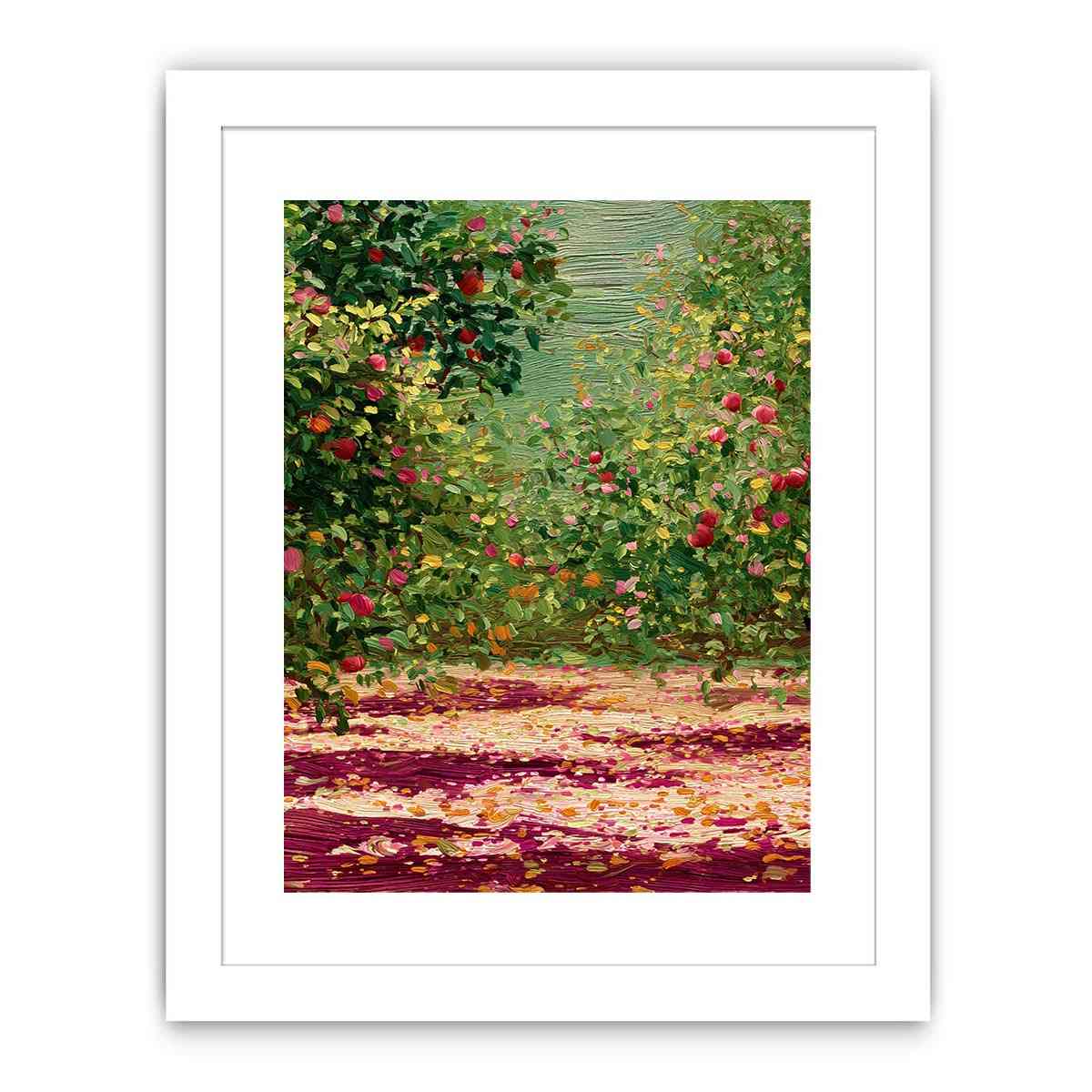 Apple orchard in spring Canvas Art Painting  Art Print