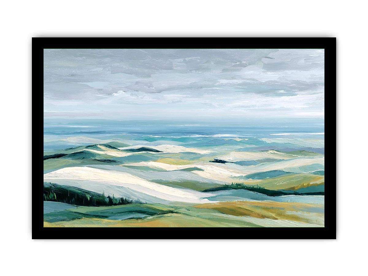 Abstract landsape Canvas Art Painting   Framed poster