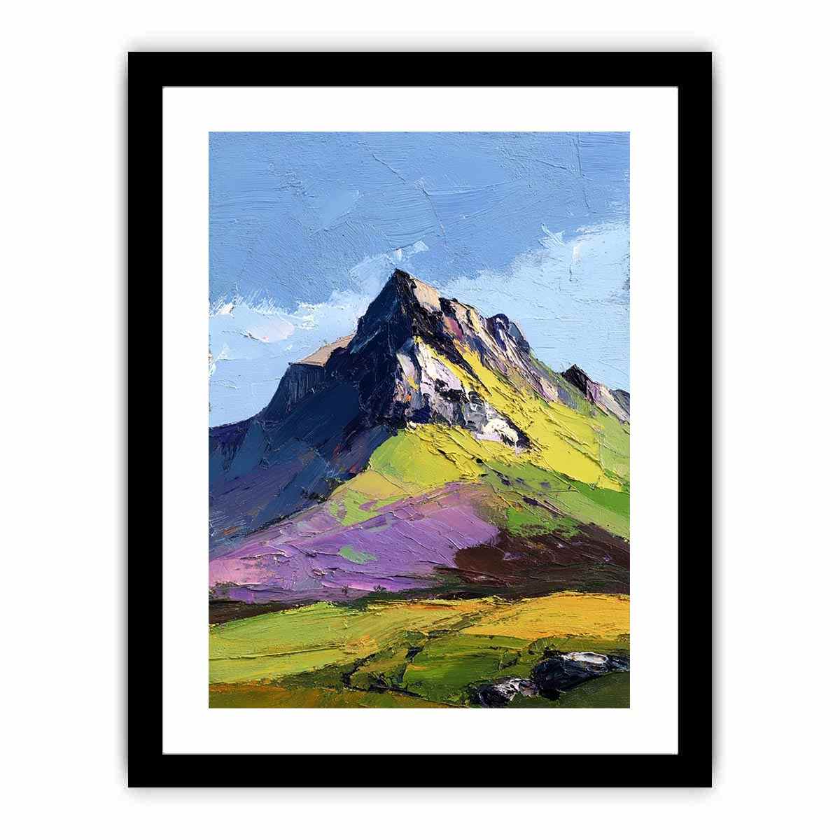 Abstract Mountain Horizon Canvas Art Painting   canvas print