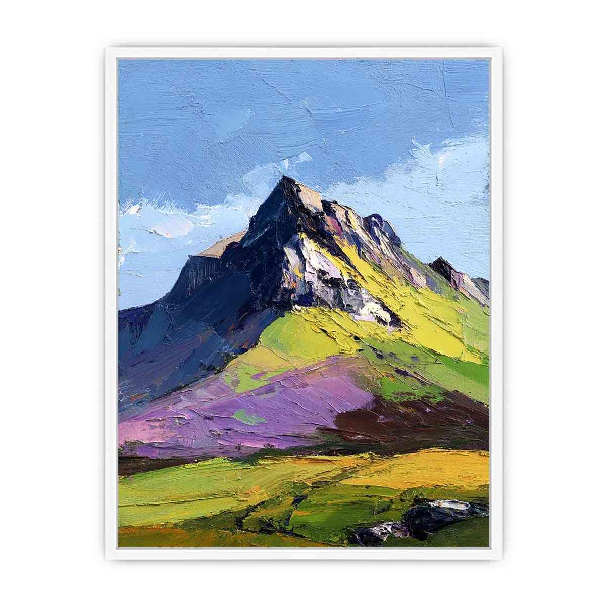 Abstract Mountain Horizon Canvas Art Painting