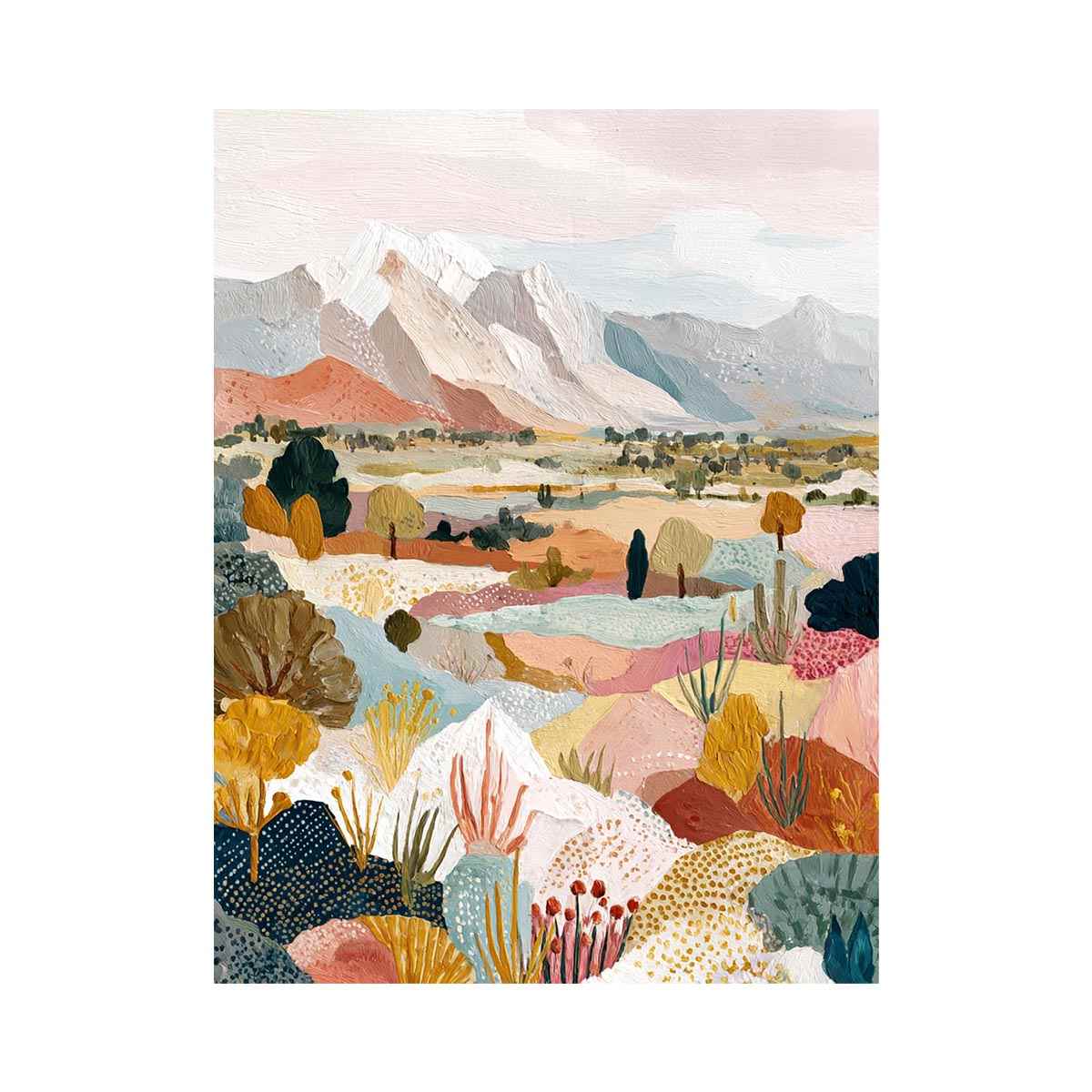 Australian Desert Landscape Art Canvas Art Painting