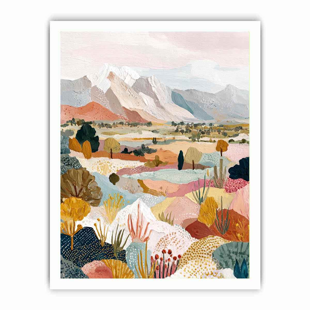 Australian Desert Landscape Art Canvas Art Painting  Painting