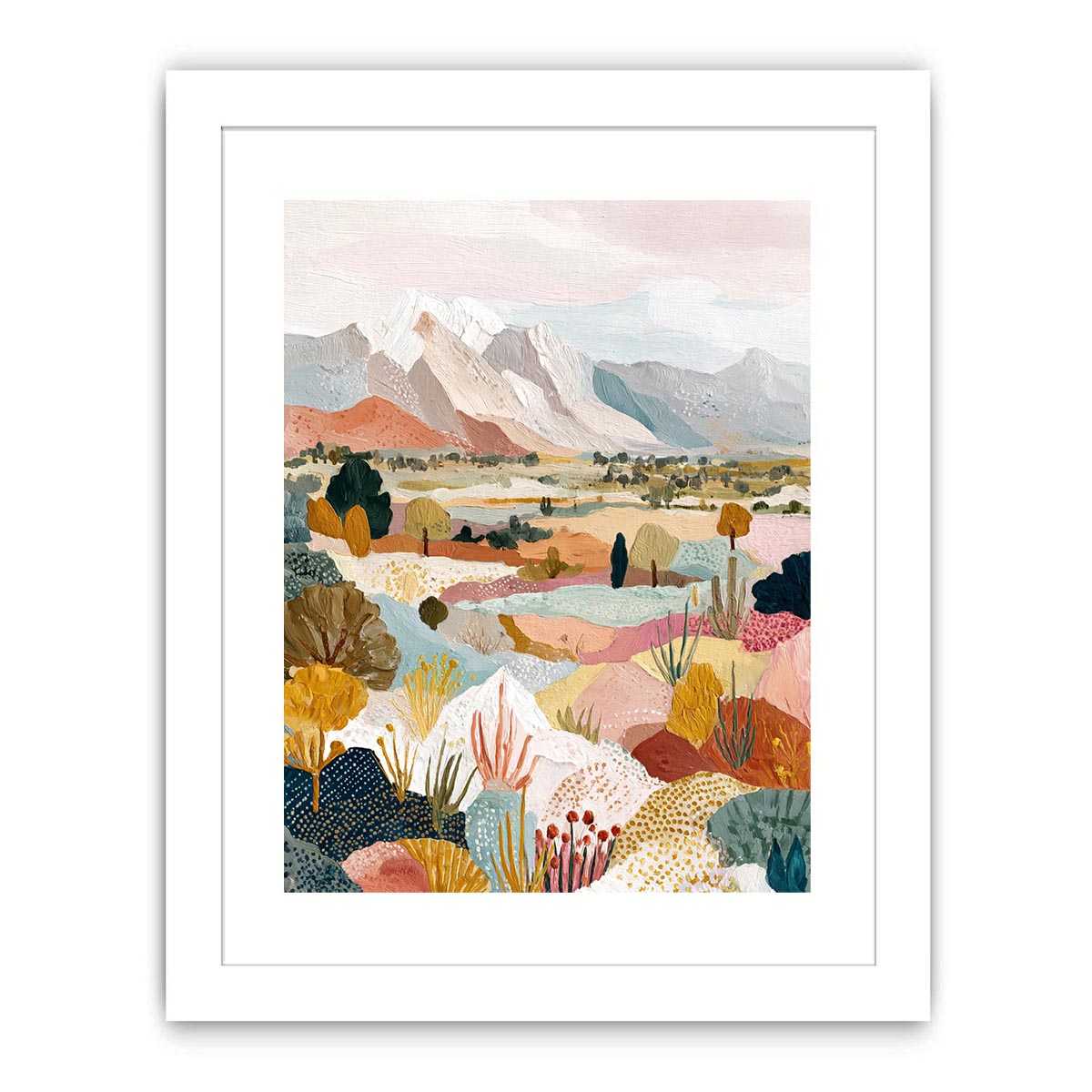Australian Desert Landscape Art Canvas Art Painting  Art Print