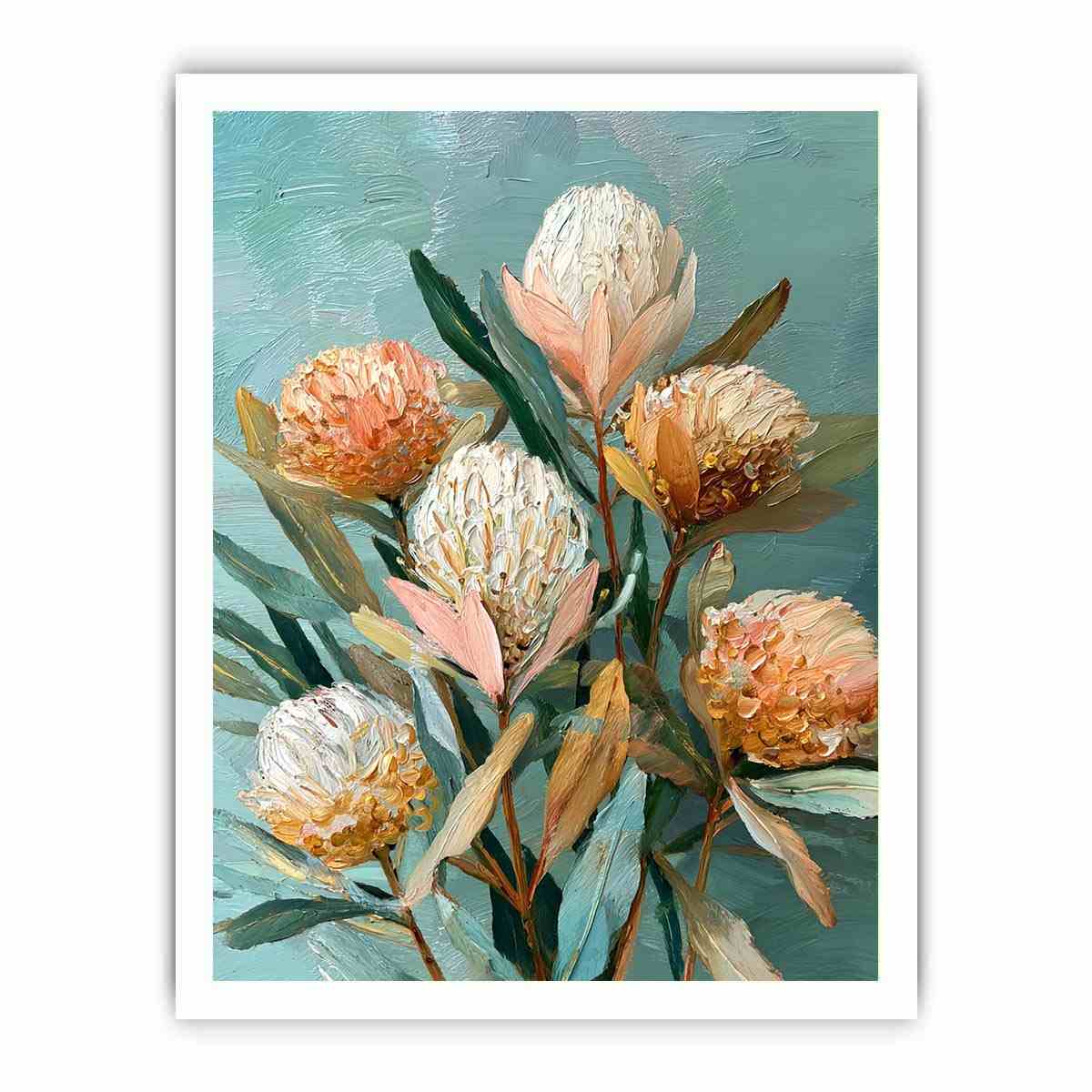 Banksia Bloom Canvas Art Painting  Painting