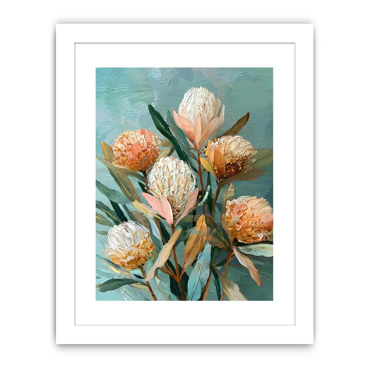 Banksia Bloom Canvas Art Painting  Art Print