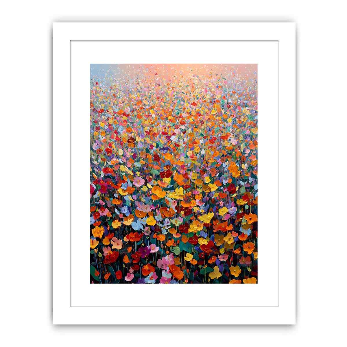 Abstract Garden Canvas Art Painting  Art Print