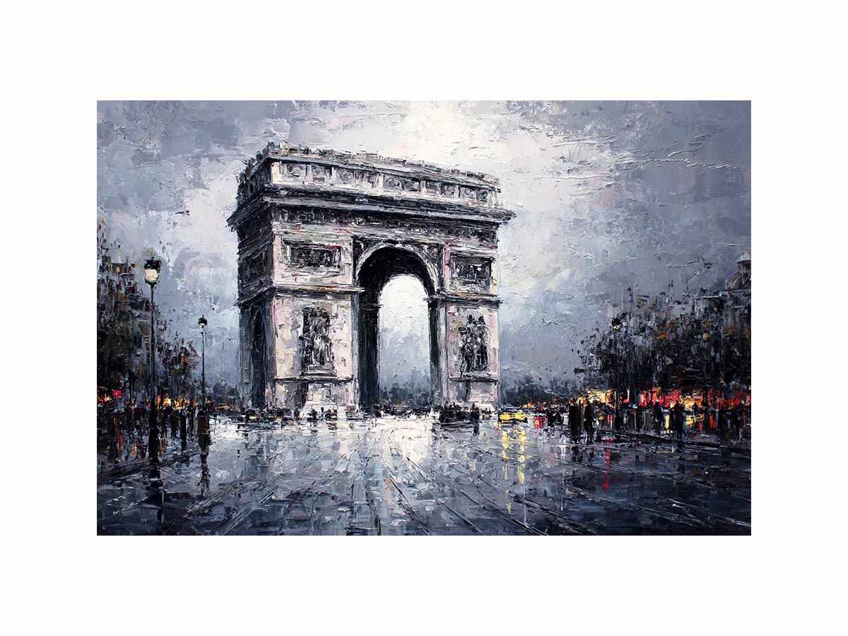 Arc De Triomphe Paris  Canvas Art Painting