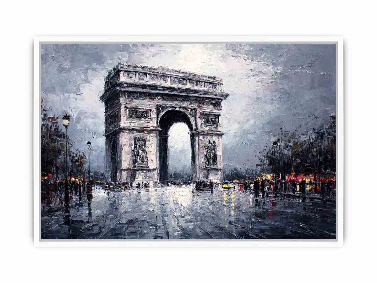 Arc De Triomphe Paris  Canvas Art Painting