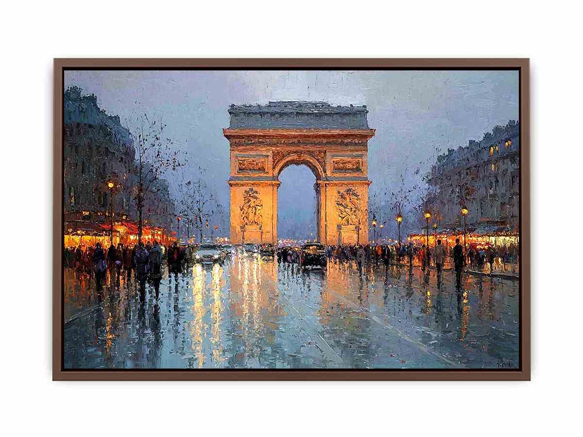 Arc De Triomphe Paris  Canvas Art Painting