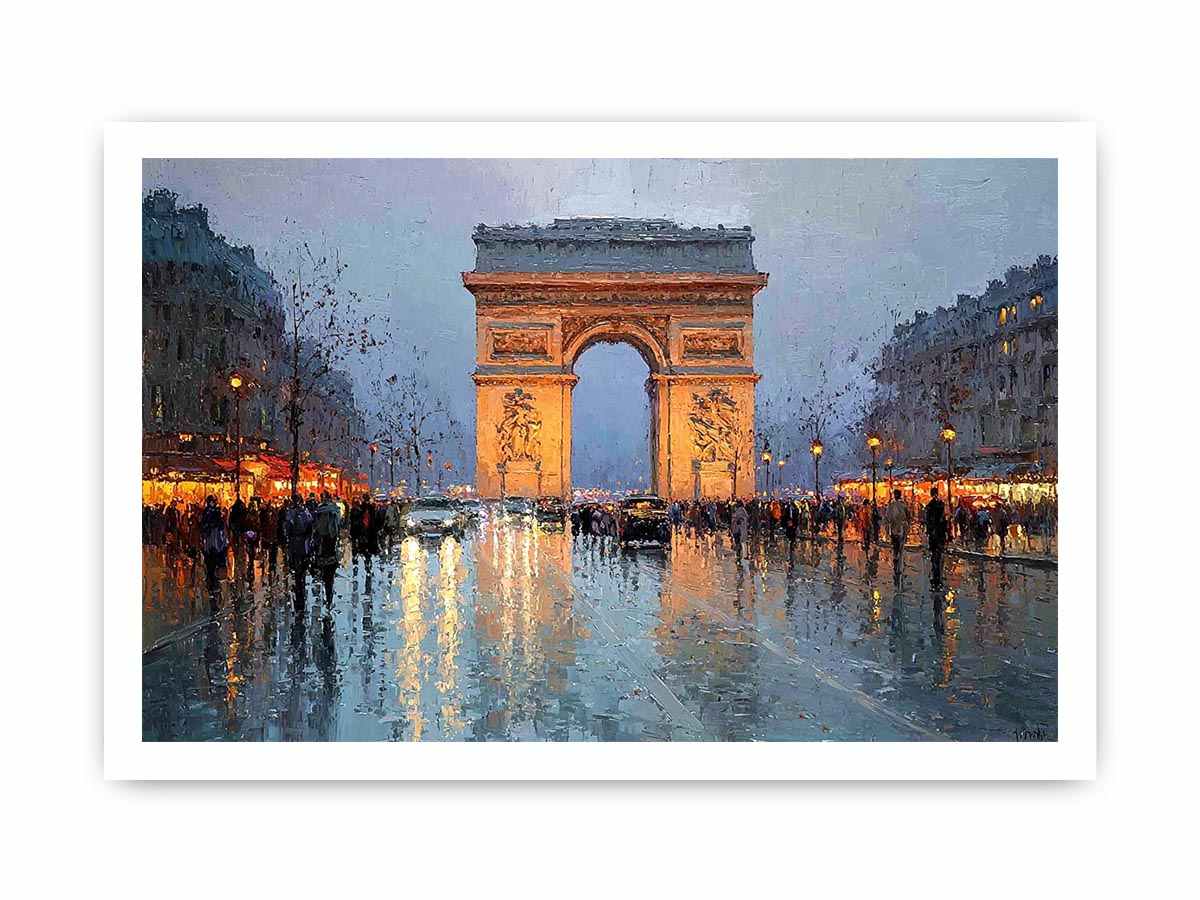 Arc De Triomphe Paris  Canvas Art Painting  Painting