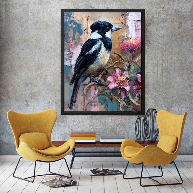 Australian Sparrow Canvas Art Painting
