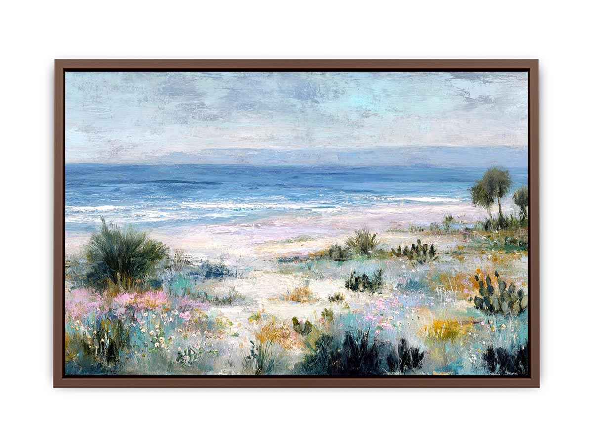 Muted Pastel beach Canvas Art Painting