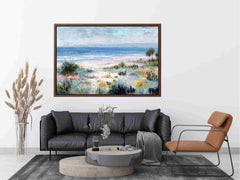 Muted Pastel beach Canvas Art Painting