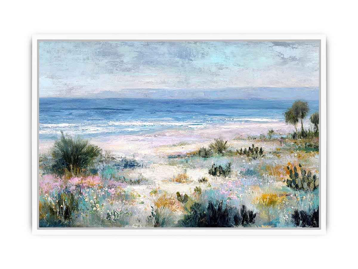 Muted Pastel beach Canvas Art Painting