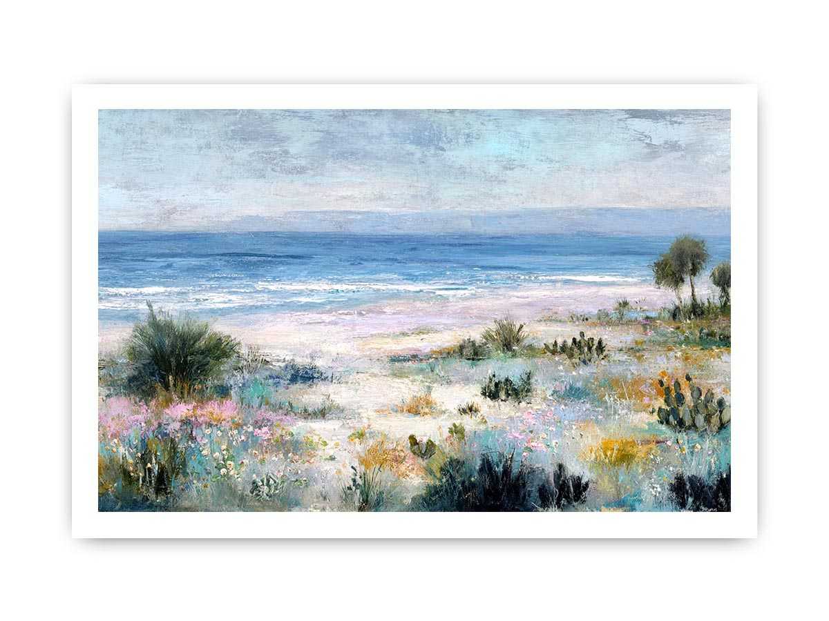 Muted Pastel beach Canvas Art Painting  Painting