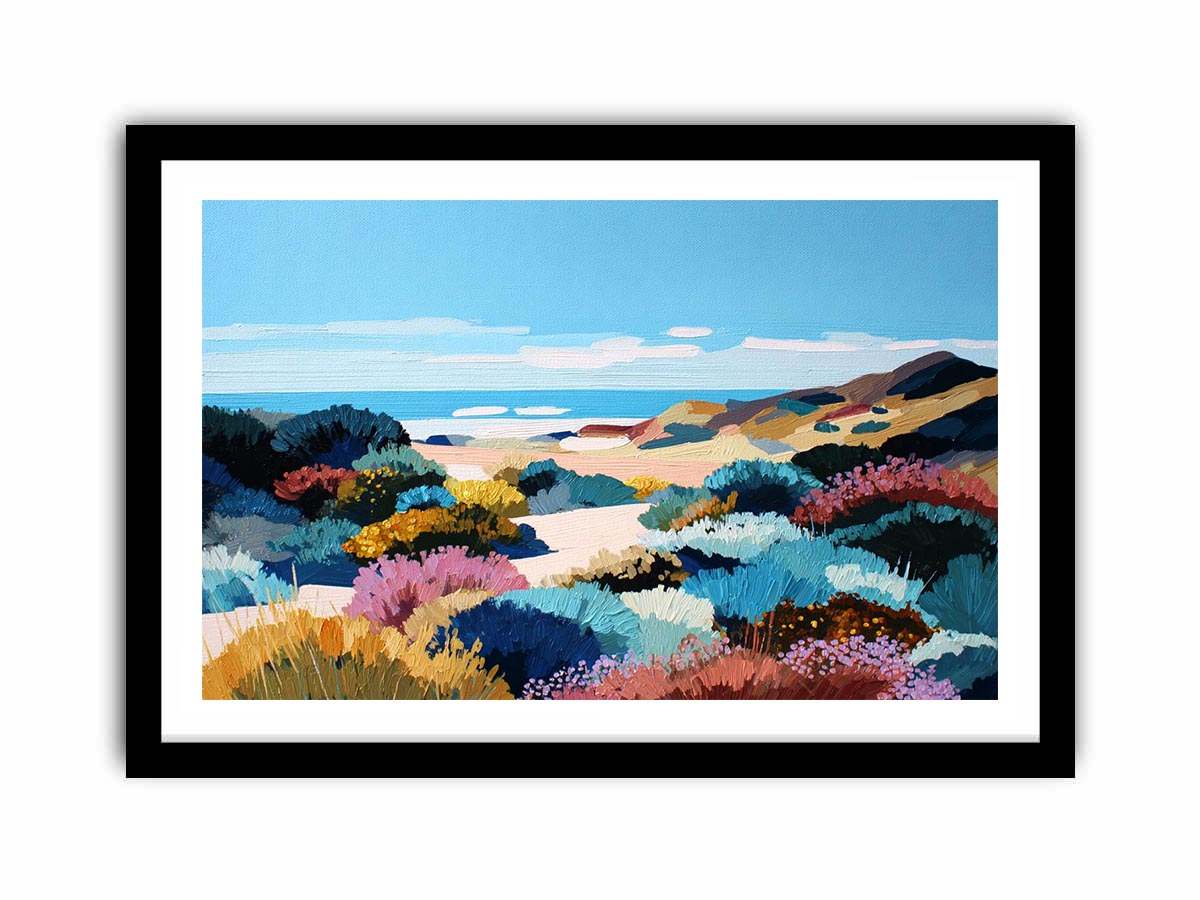 Abstract Coastal landscape Canvas Art Painting   canvas print