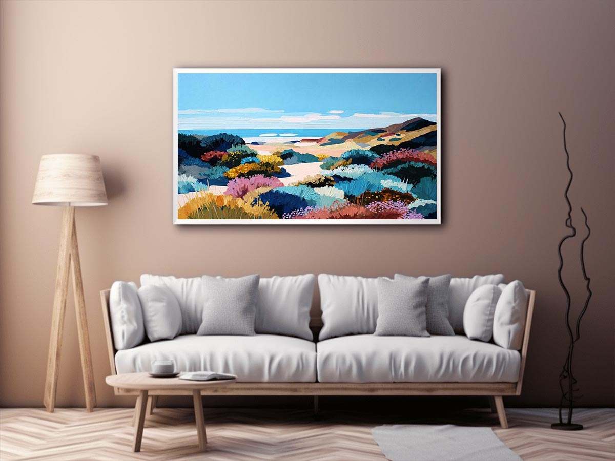 Abstract Coastal landscape Canvas Art Painting
