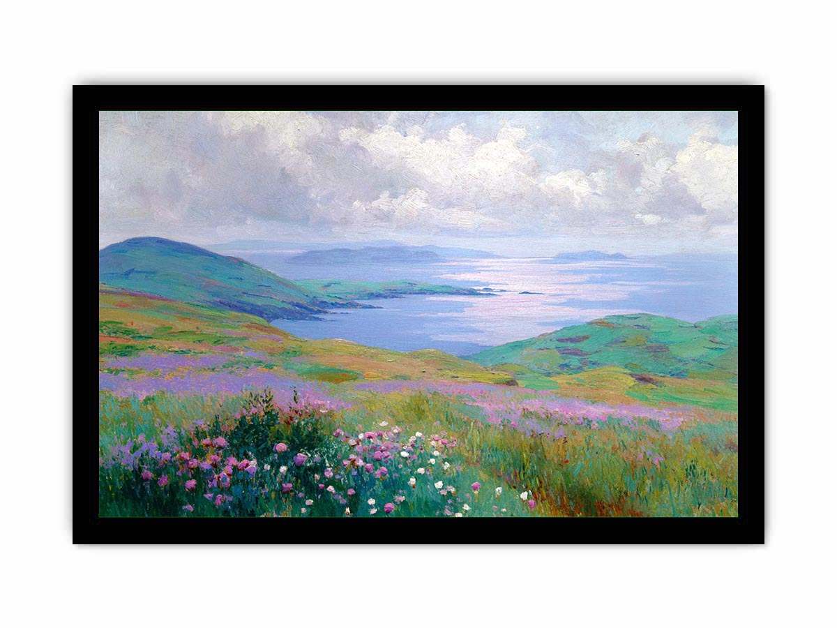 Irish landscape Canvas Art Painting   Framed poster