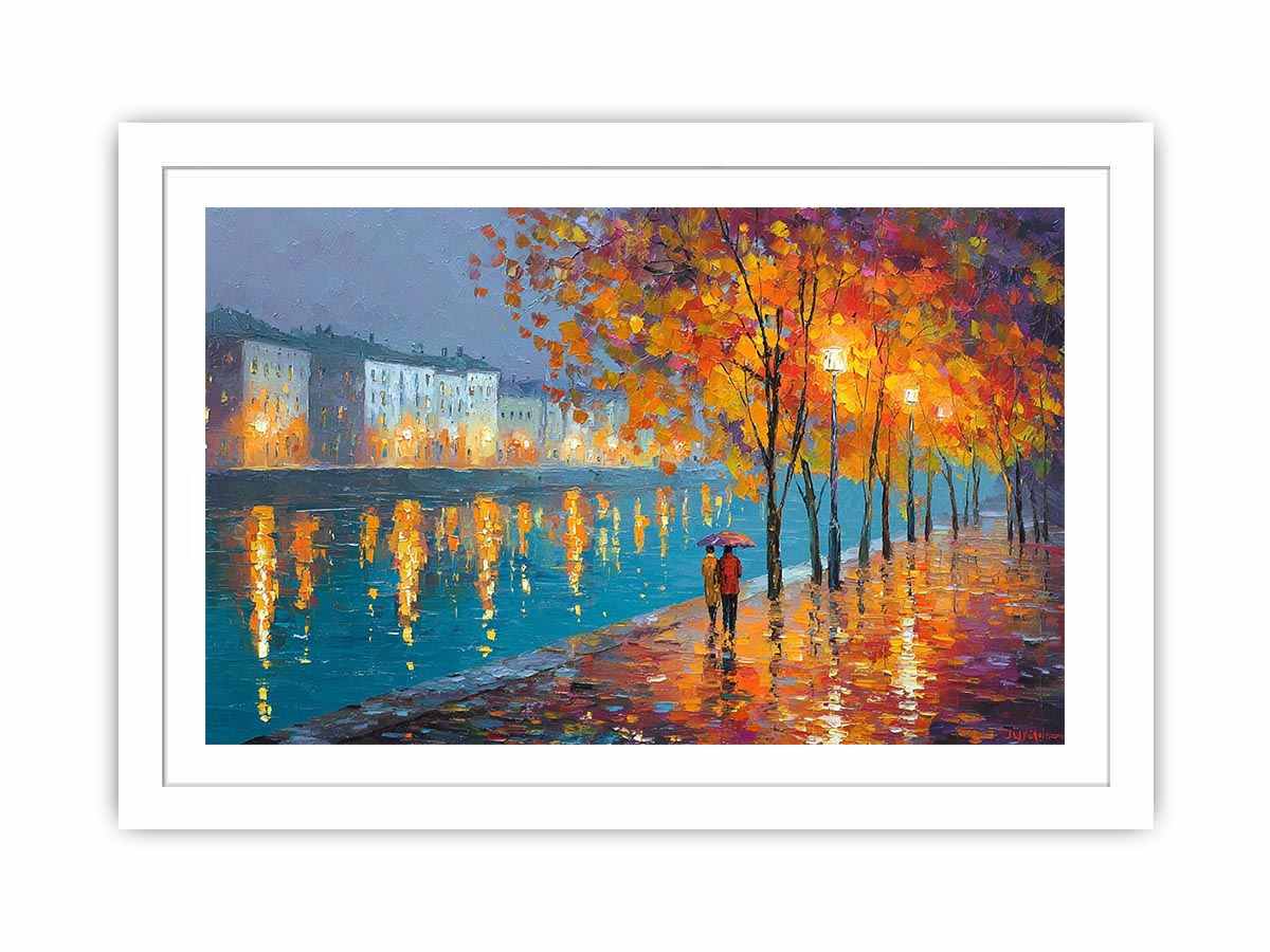 Autumn Reflections  Canvas Art Painting  Art Print