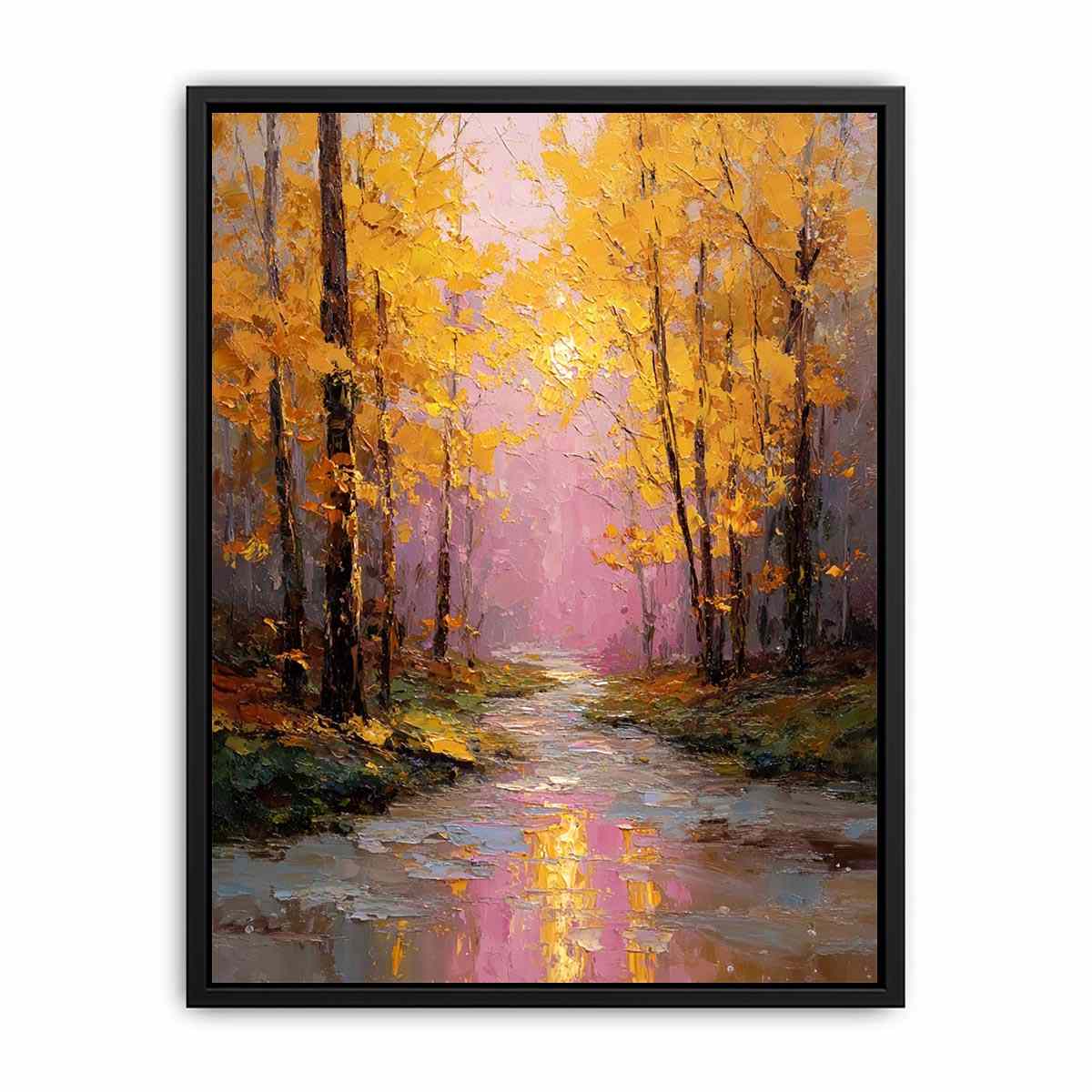 Amber Serenity Canvas Art Painting