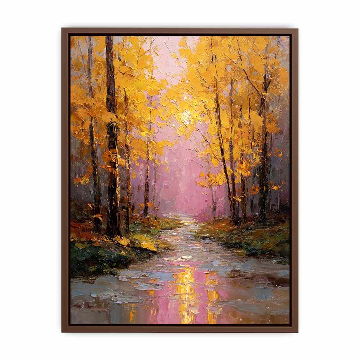 Amber Serenity Canvas Art Painting