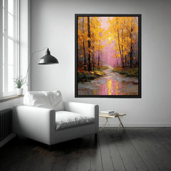 Amber Serenity Canvas Art Painting