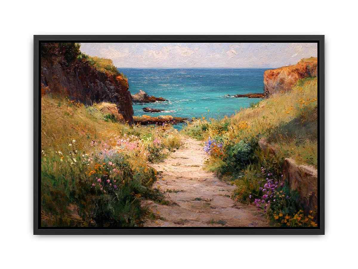 Path to beach Canvas Art Painting