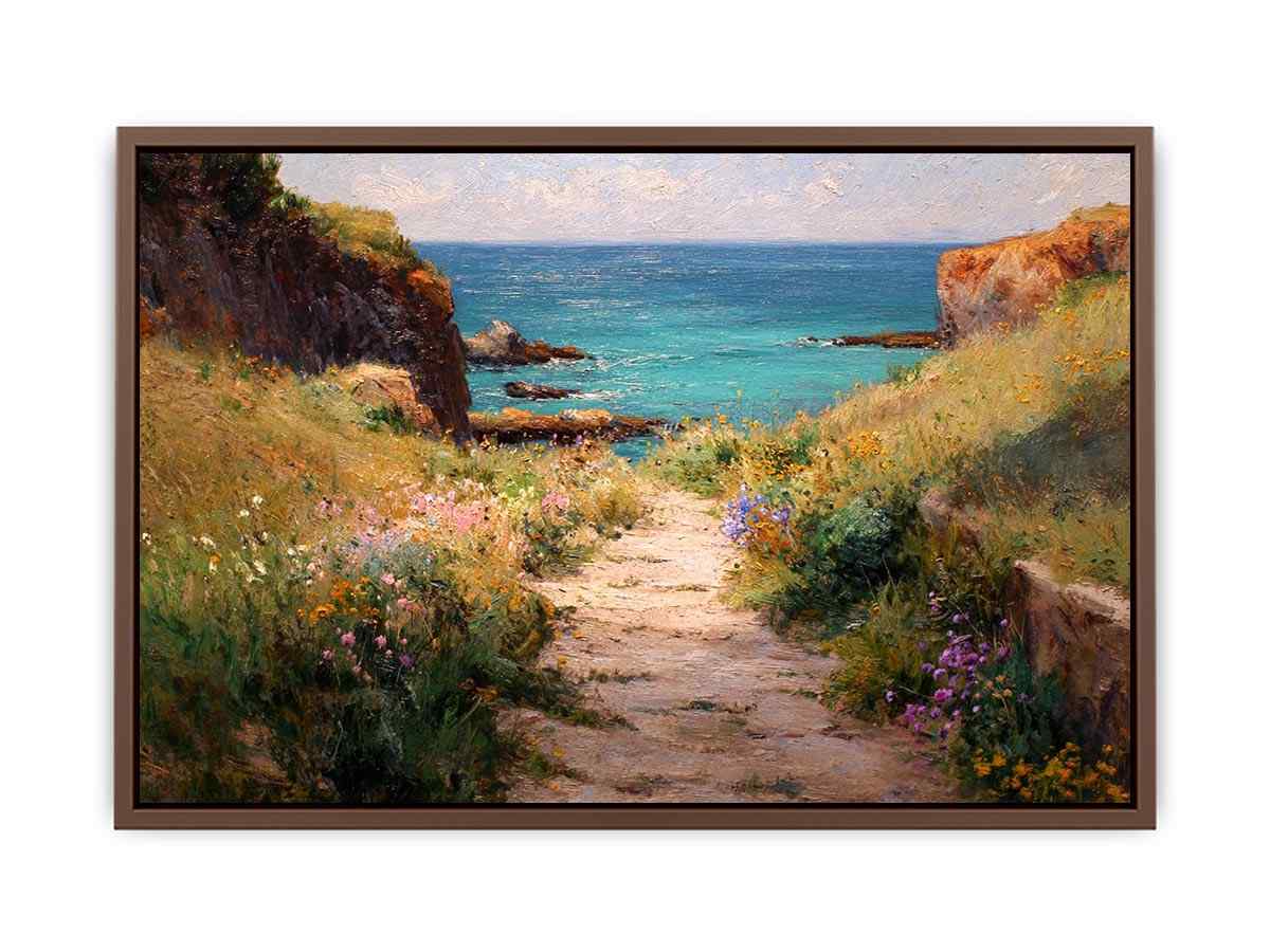 Path to beach Canvas Art Painting