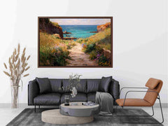 Path to beach Canvas Art Painting