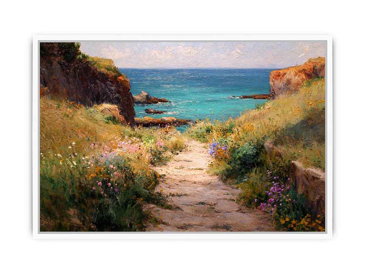 Path to beach Canvas Art Painting