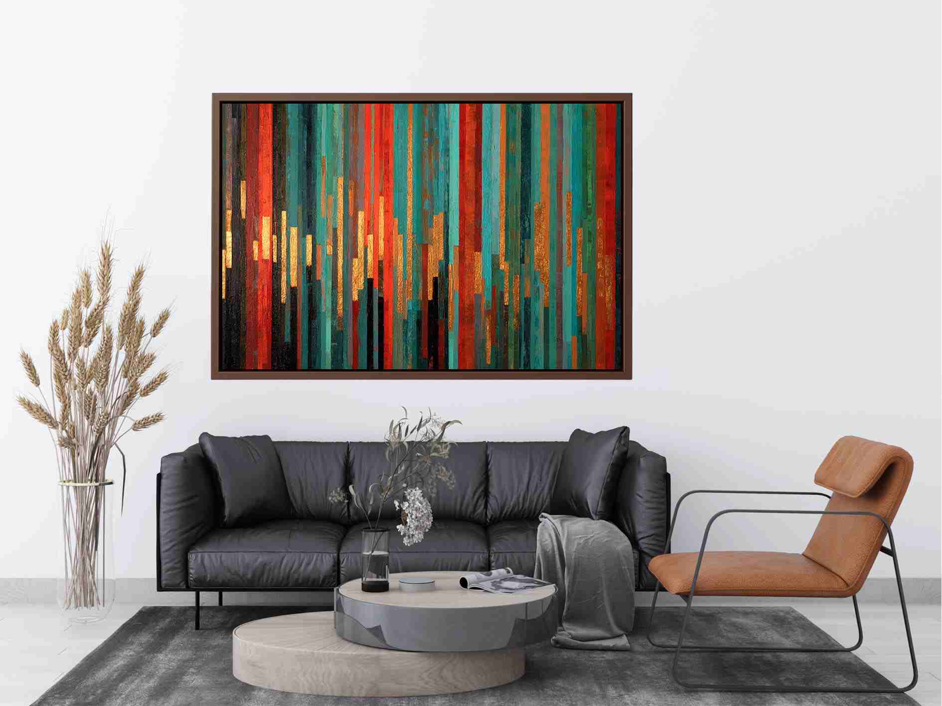Abstract Stripes II Canvas Art Painting