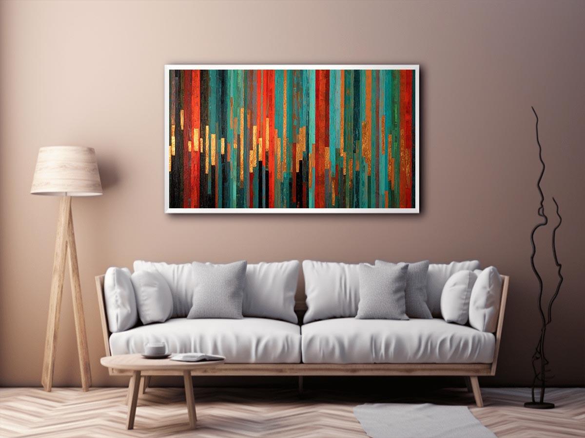 Abstract Stripes II Canvas Art Painting