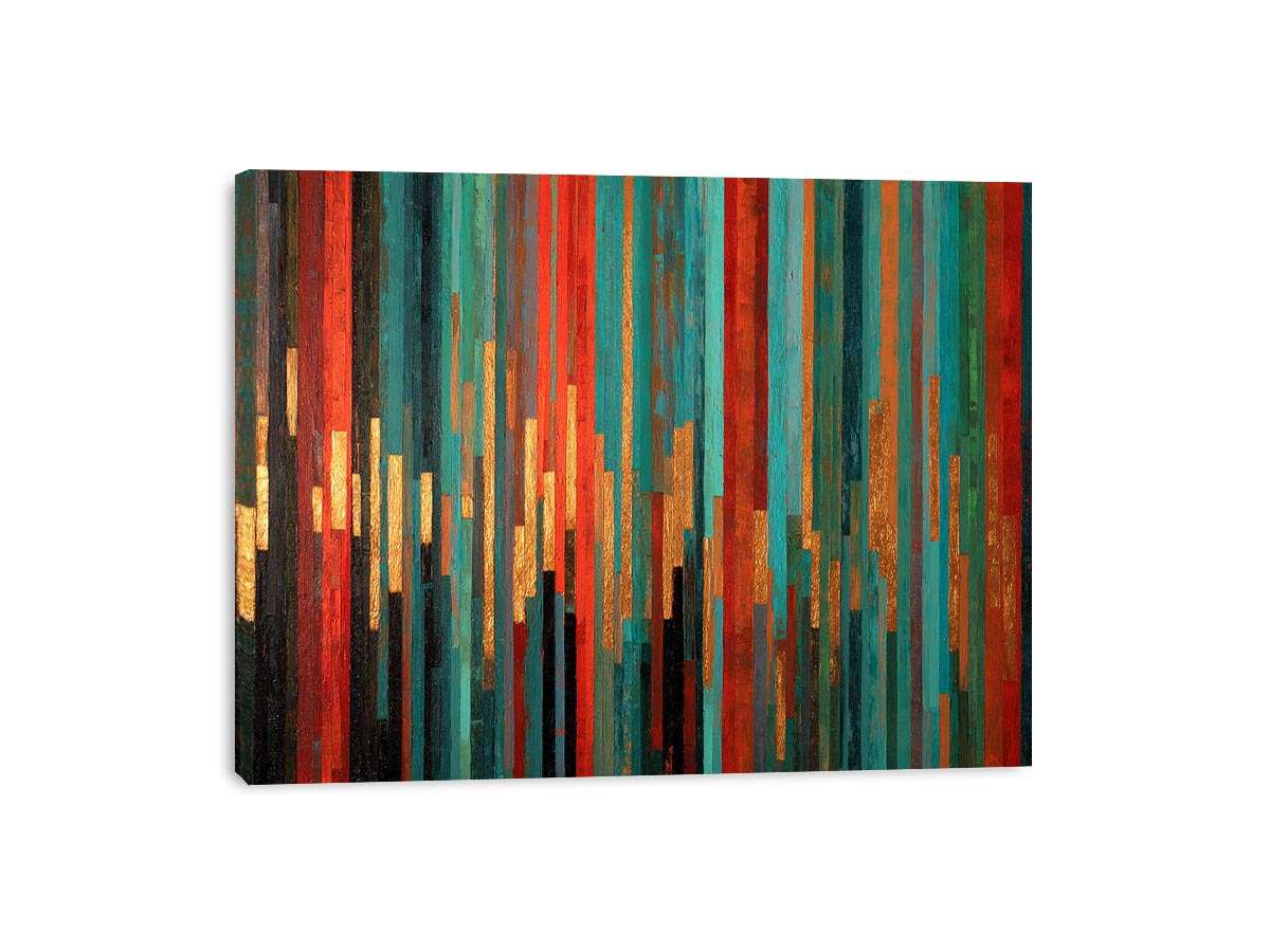 Abstract Stripes II Canvas Art Painting