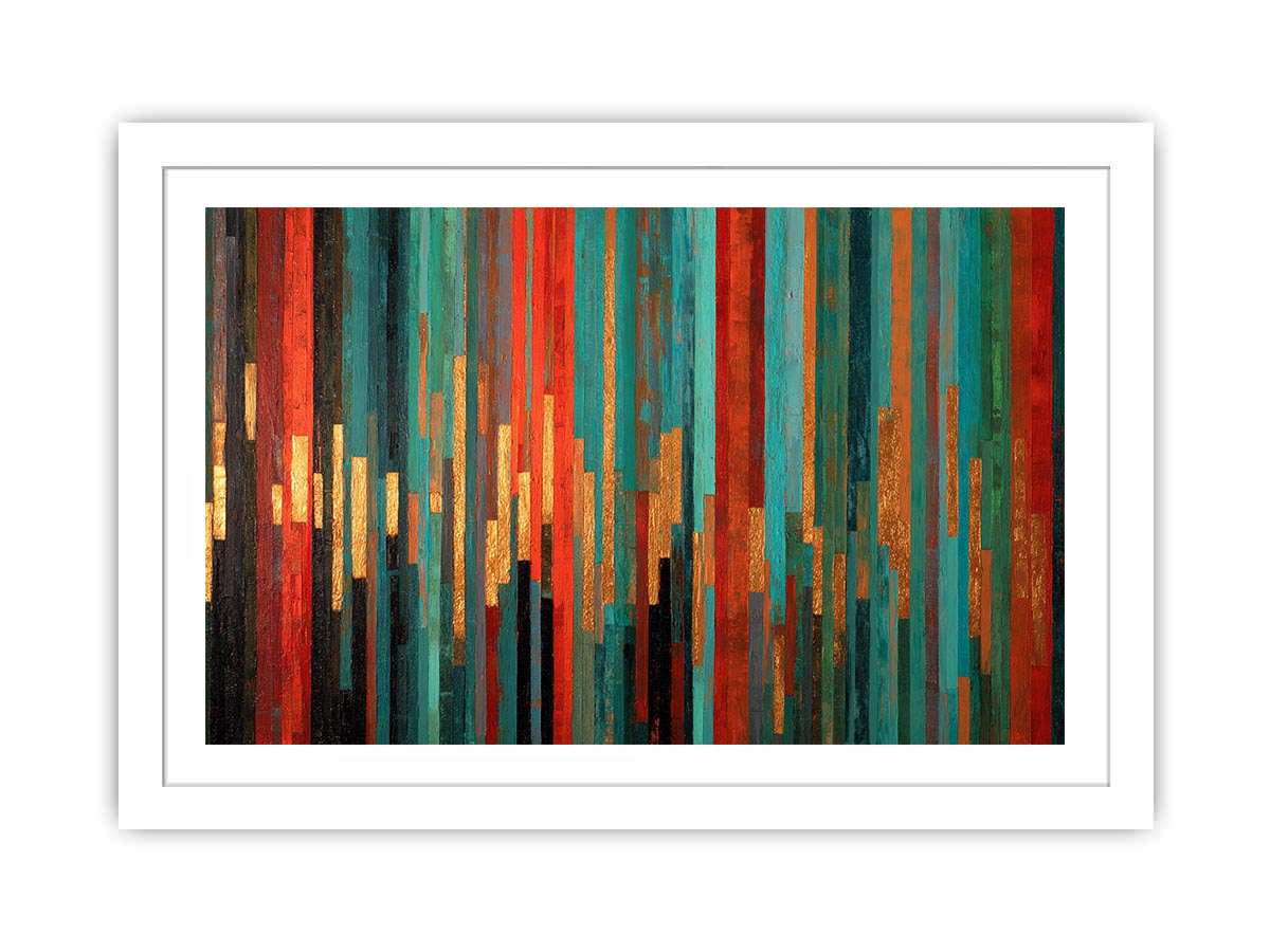 Abstract Stripes II Canvas Art Painting  Art Print