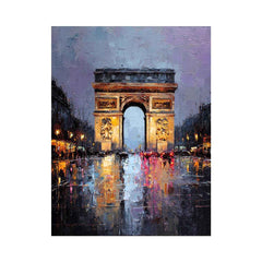 Arc De Triomphe Paris  Canvas Art Painting
