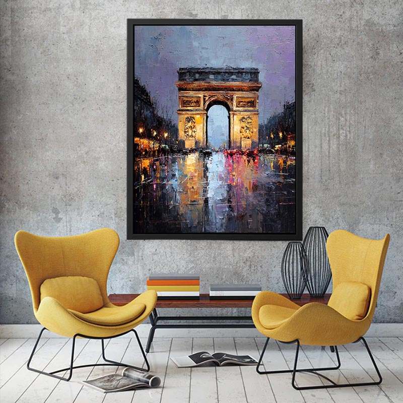 Arc De Triomphe Paris  Canvas Art Painting