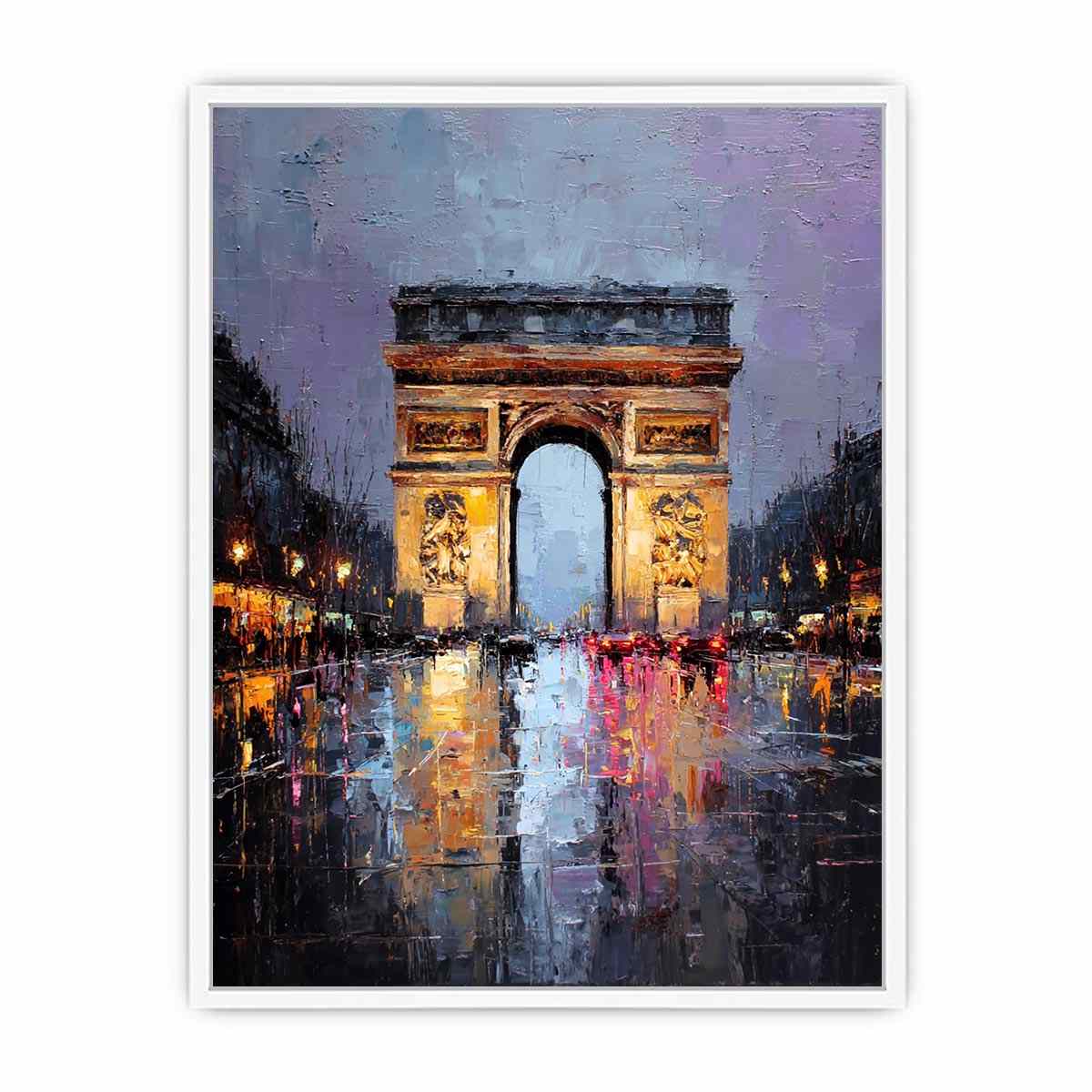 Arc De Triomphe Paris  Canvas Art Painting