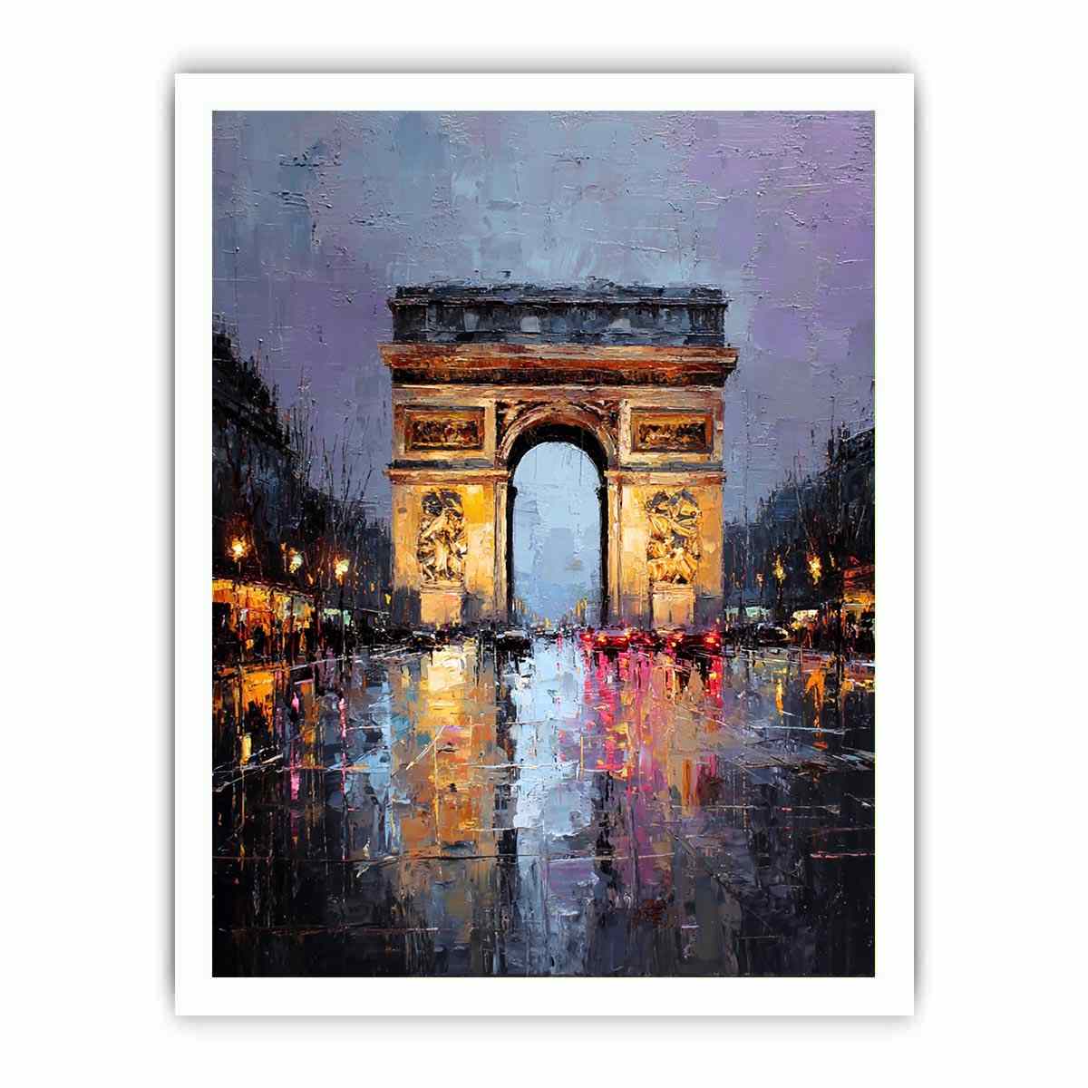 Arc De Triomphe Paris  Canvas Art Painting  Painting