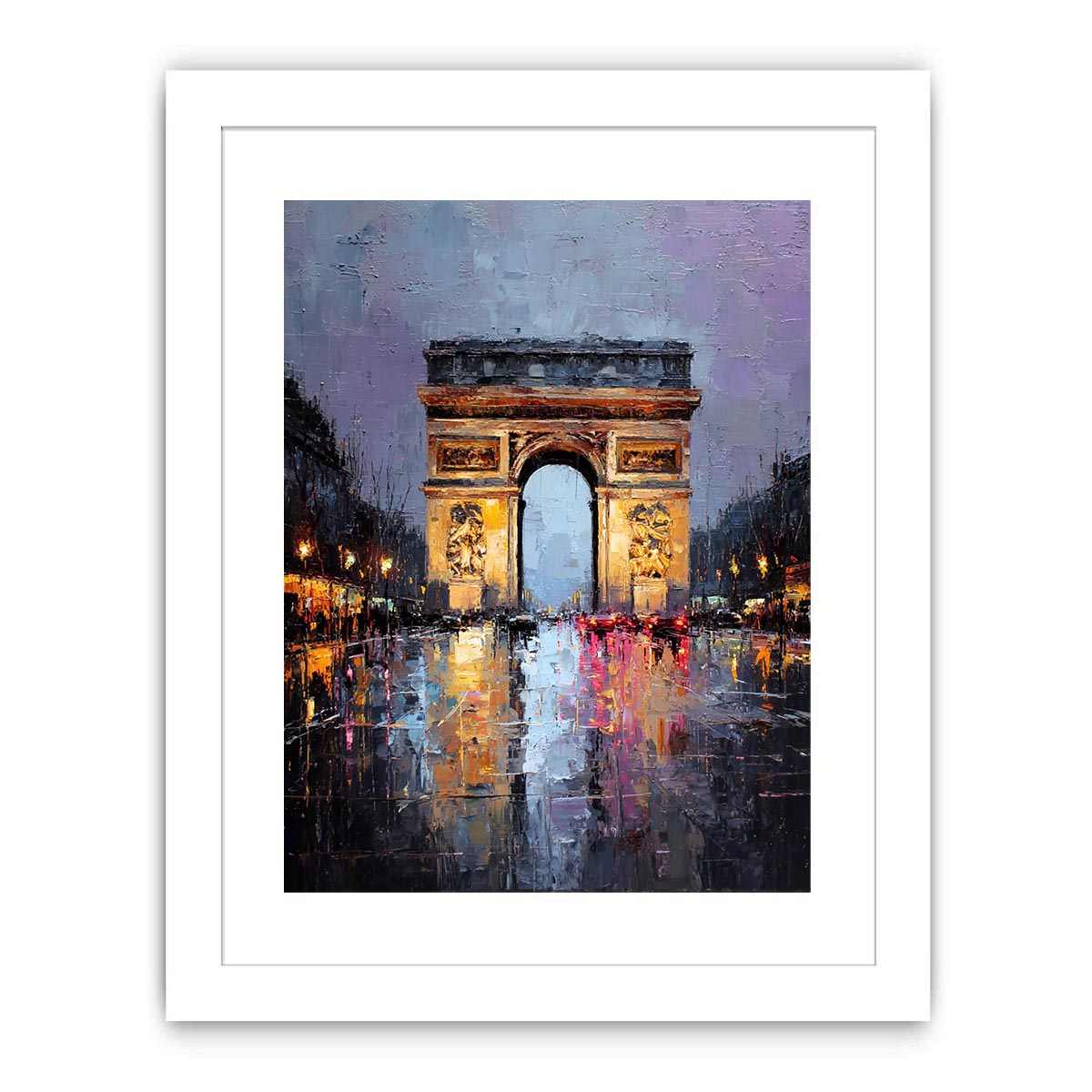 Arc De Triomphe Paris  Canvas Art Painting  Art Print