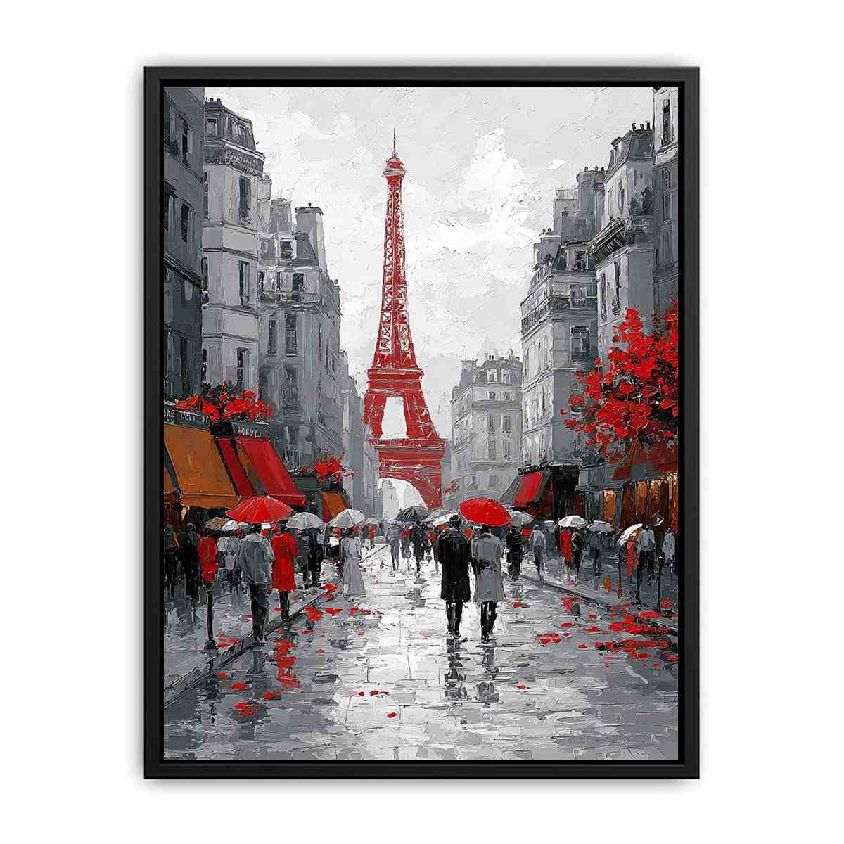 Abstract Paris Romance Canvas Art Painting