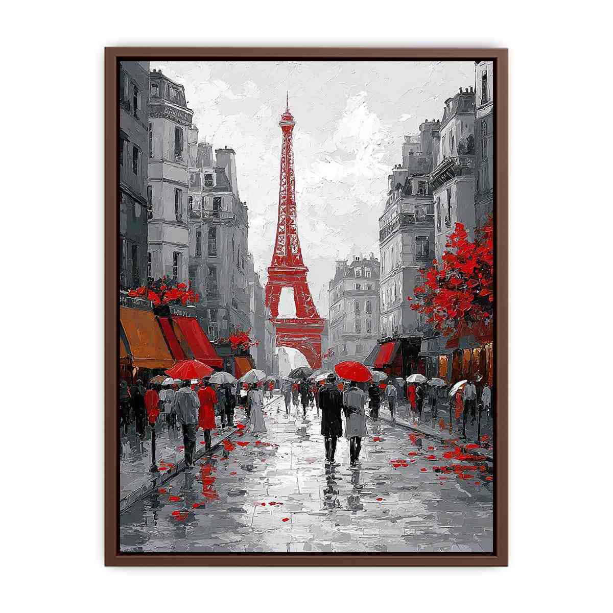 Abstract Paris Romance Canvas Art Painting