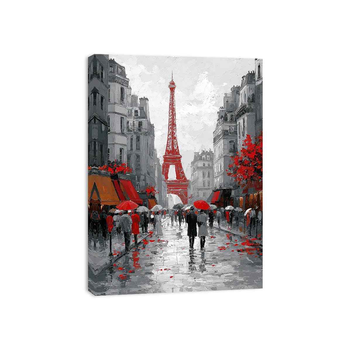 Abstract Paris Romance Canvas Art Painting