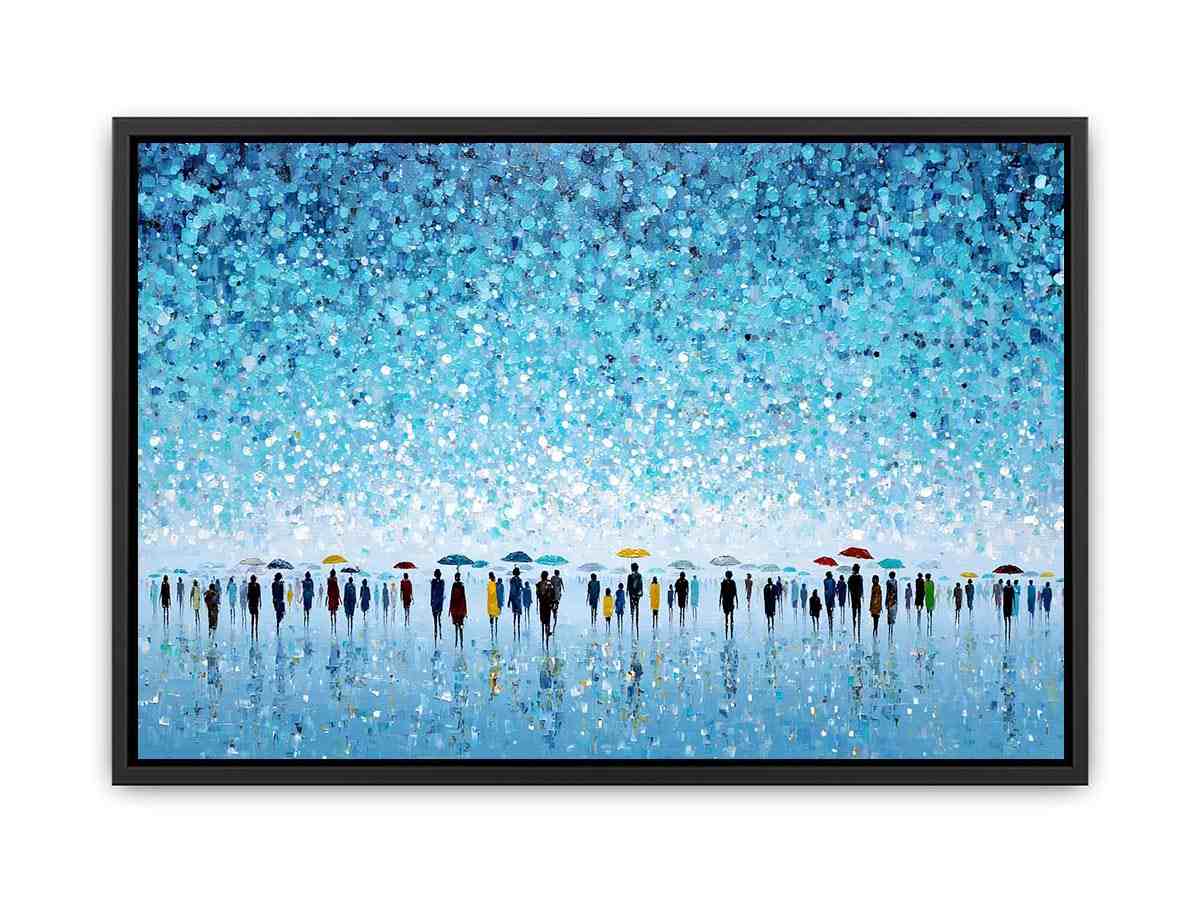 Abstract Umbrella Scene Canvas Art Painting