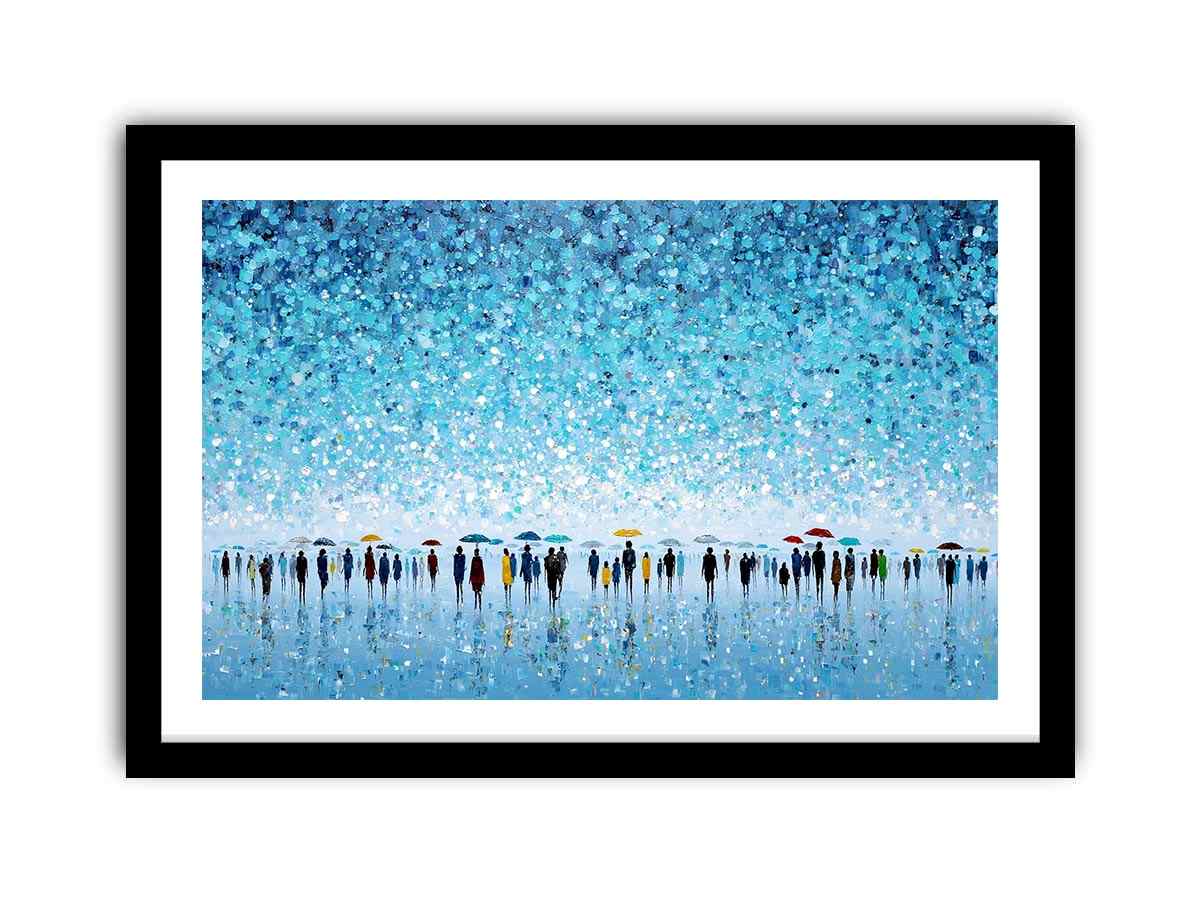 Abstract Umbrella Scene Canvas Art Painting   canvas print