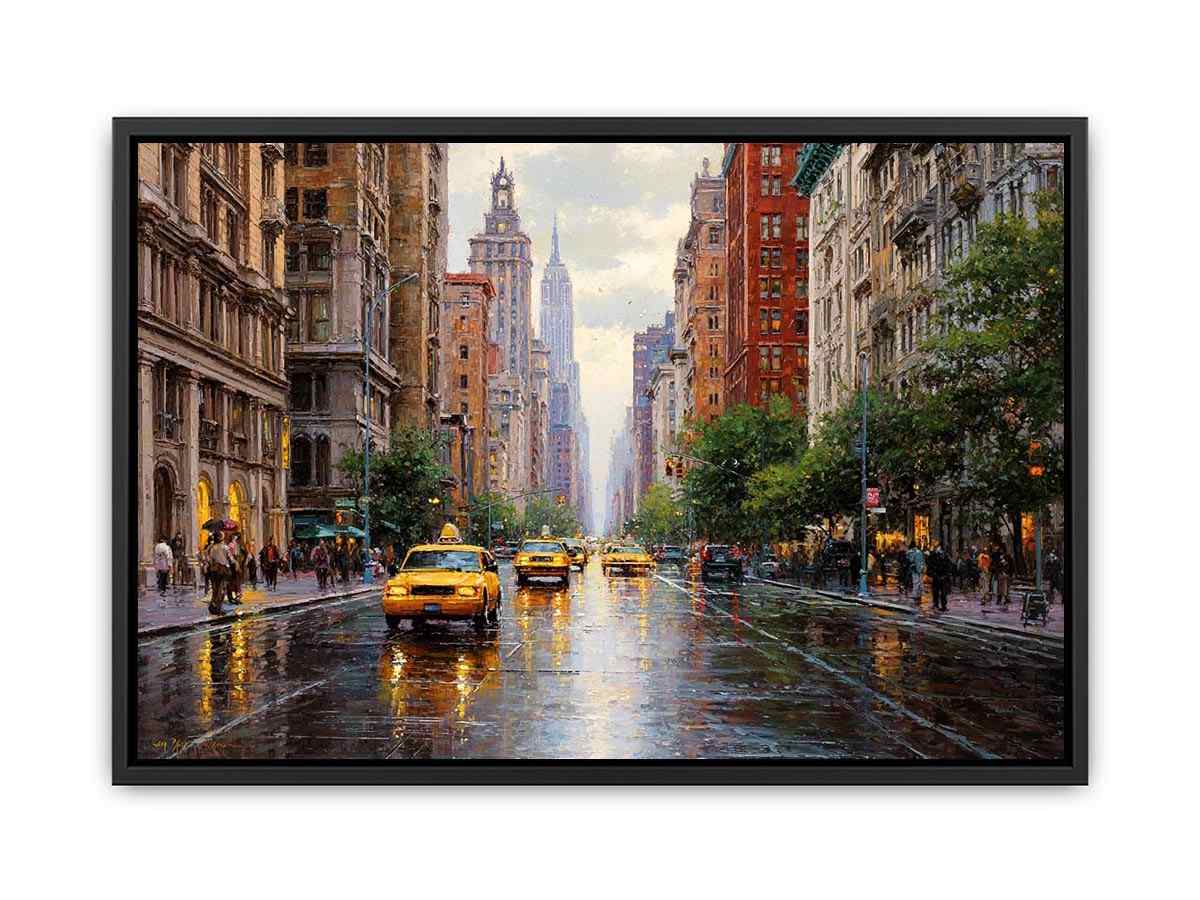 City Streets of New York Canvas Art Painting
