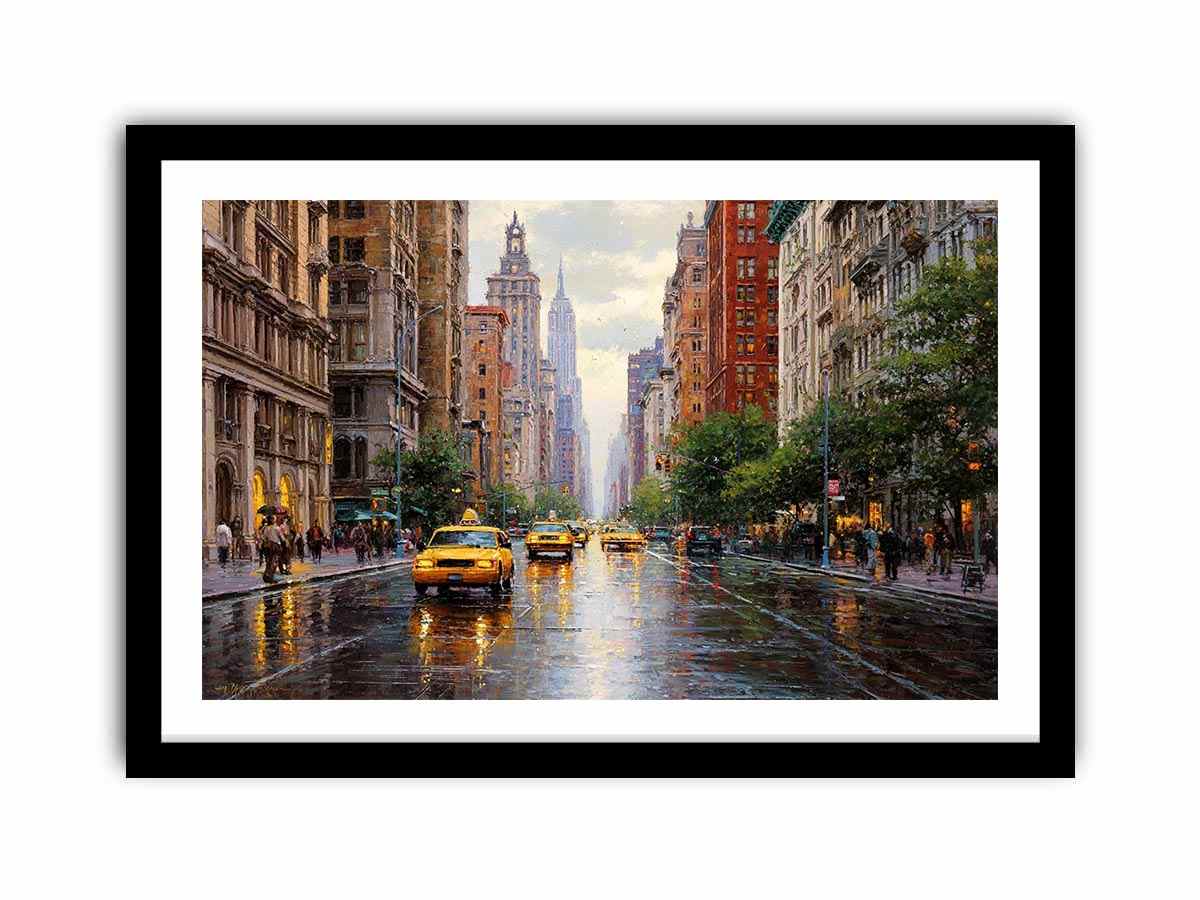 City Streets of New York Canvas Art Painting   canvas print