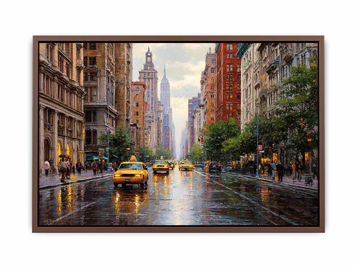 City Streets of New York Canvas Art Painting