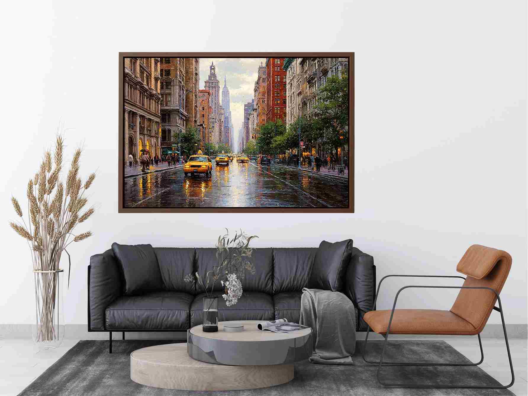 City Streets of New York Canvas Art Painting