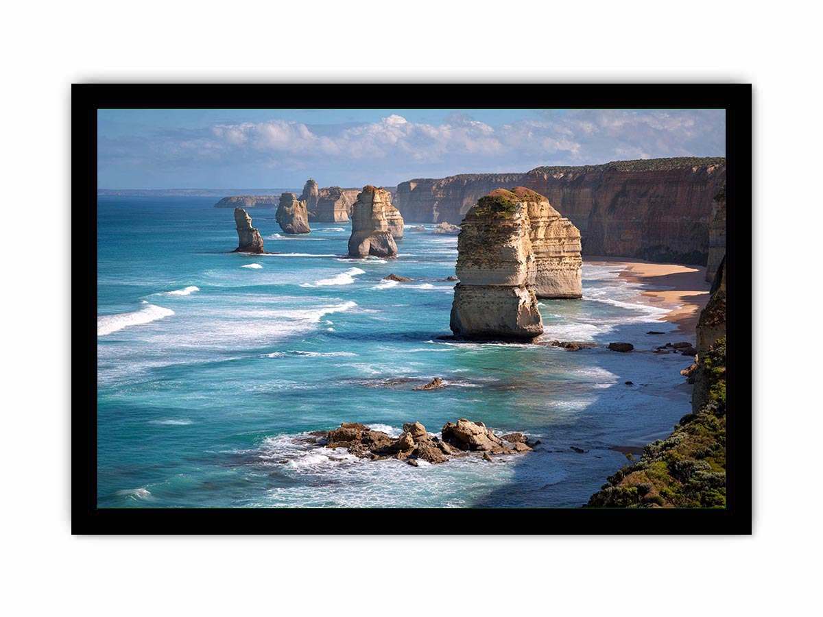 12 Apostles Australia Canvas Art Painting   Framed poster