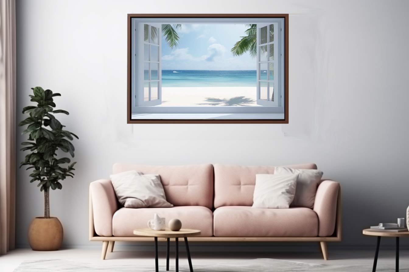 Beach Window Phuket Canvas Print